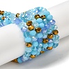 Glass Beads Strands EGLA-A034-M6mm-15-1