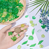 180Pcs 5 Styles Transparent Acrylic Pendants TACR-BM0001-04-3
