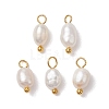 Natural Freshwater Pearl Potato Charms PALLOY-JF03202-01-1