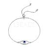 S925 Silver Devil Eye Bracelet with Full Diamond Eyes Series AK1290-10-1