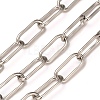 304 Stainless Steel Paperclip Chains STAS-A048-05P-2