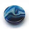 Dyed Natural Striped Agate/Banded Agate Cabochons X-G-R348-20mm-02-3