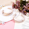 Opaque Acrylic Cuff Bangles for Women BJEW-WH0032-028B-4
