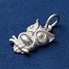 925 Sterling Silver Owl Charms LS-STER-G045-14S-2