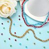 Electroplate Glass Bead Strands EGLA-R015-4mm-M-5