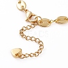 Brass Coffee Bean Chains Bracelet Makings AJEW-JB00879-3