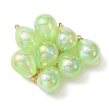 8Pcs UV Plating Acrylic Pendants FIND-YW0002-04D-1