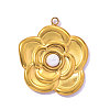 304 Stainless Steel & ABS Imitation Pearl Pendants STAS-OY017-02G-1