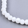 Faceted Round Glass Beads Stretch Bracelets BJEW-T016-06B-3