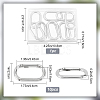 Gorgecraft 10Pcs Zinc Alloy Spring Gate Rings PALLOY-GF0001-03-2