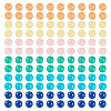 96Pcs 6 Colors Natural Mashan Jade Round Beads G-TA0002-36-1