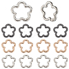 18Pcs 3 Colors Alloy Spring Gate Rings FIND-SC0019-03A-6