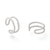 Brass Cuff Earrings EJEW-I249-18P-2