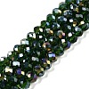 Electroplate Glass Beads Strands EGLA-A044-T6mm-B24-1