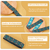 Ethnic Style Embroidery Polycotton Ribbons OCOR-WH0066-66-4