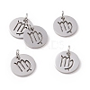 304 Stainless Steel Charms STAS-Q201-T445-6S-1
