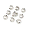 Brass Rhinestone Spacer Beads RB-A020-10mm-28S-5