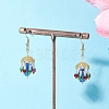 Glass Lantern Dangle Earrings EJEW-MZ00629-01-2