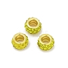 Alloy Rhinestone Clay Pave Beads ALRI-D300-04G-02-1