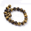Natural Tiger Eye Beads Strands X-G-C076-8mm-1B-2