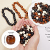 Globleland 400Pcs 4 Colors Wood European Beads WOOD-GL0001-15-2