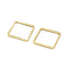 Brass Beads Frames KK-M288-01G-C-2