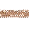Transparent Electroplate Glass Beads Strands EGLA-A039-T6mm-B12-1