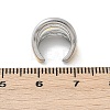 304 Stainless Steel Two-layer C-Shaped Cuff Earrings EJEW-M073-10PG-01-3