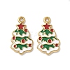 304 Stainless Steel Enamel Pendants STAS-L300-012G-02-1
