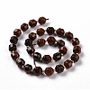 Natural Mahogany Obsidian Beads Strands G-G990-F12-3