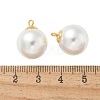 Plastic Imitation Pearl Beads Pendants STAS-Z009-02F-G-3