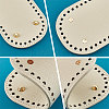   6Pcs 6 Style Flat Round PU Leather Knitting Crochet Bags Nail Bottom Shaper Pad DIY-PH0021-06A-4