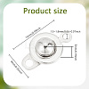 20Pcs 201 Stainless Steel Snap Clasps STAS-GO0001-18S-2