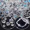 800Pcs 10 Styles AB Color Plated Electroplated Glass Beads Strands GLAA-GA0001-85-3