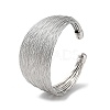 Brass Multi Lines Cuff Bangles BJEW-D039-01P-1