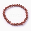 Natural Red Jasper Beads Stretch Bracelets BJEW-F380-01-A02-1