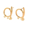 Brass Stud Earring Findings KK-C130-02G-1
