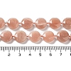 Natural Peach Moonstone Beads Strands G-NH0004-006-5