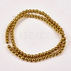 Electroplate Non-magnetic Synthetic Hematite Beads Strands X-G-J169A-4mm-04-2