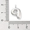 Rack Plating Brass Balloon Letter Pendants KK-C050-01P-P-3