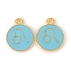 Alloy Enamel Pendants ENAM-S124-01B-16G-1