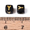 Opaque Acrylic Beads SACR-T035-20Y-3