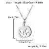 Halloween 304 Stainless Steel Laser Cut Pendant Necklaces FS-WG247A7-06-1