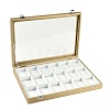 18 Grids Imitation Leather Jewelry Boxs CON-G023-07C-3