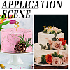 CRASPIRE 10Pcs 10 Style Number Acrylic Mirror Effect Cake Toppers FIND-CP0001-68-6