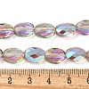 Electroplate Glass Beads Strands EGLA-L045-A-HR02-4