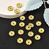 Brass Grade A Rhinestone Spacer Beads RSB160NF-02G-2