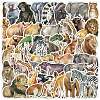 50Pcs African Animals Waterproof PVC Sticker Labels PW-WG32153-01-2