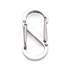 Non-Tarnish 304 Stainless Steel Push Gate Snap Key Clasps STAS-B022-03P-1