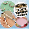 1200Pcs 4 Styles CCB Plastic Spacer Beads CCB-SP0001-07-5